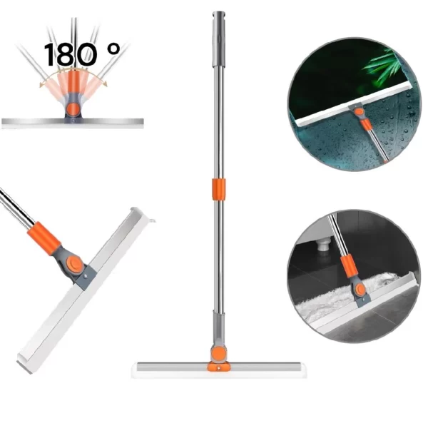 Rodo Mágico De Limpeza Dobrável Multifuncional Vassoura Silicone Casa Banheiro Vidro Piso Tira Pelos - Image 2